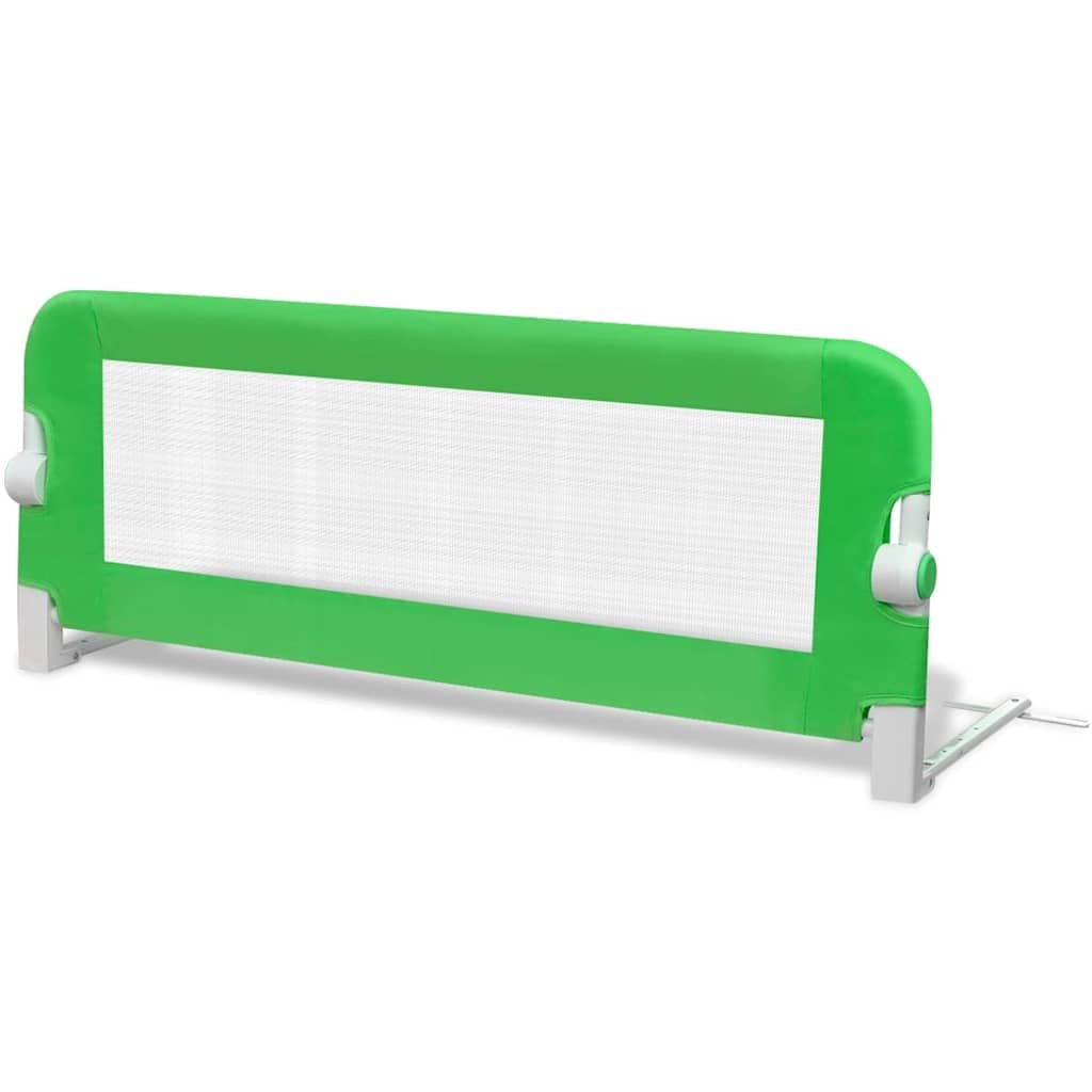 vidaXL Toddler Safety Bed Rail 102 x 42 cm Green