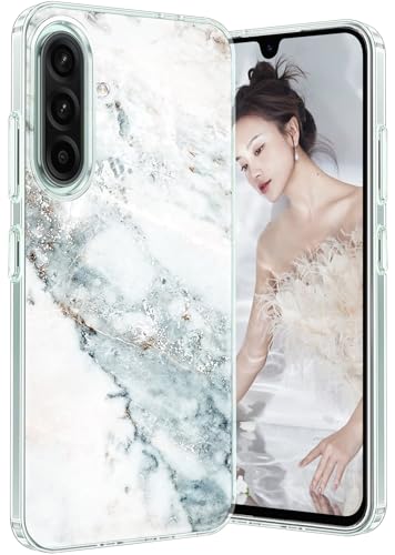 Coque Samsung Galaxy A26 5G marbre neige, l'accessoire tendance et élégant pour le quotidien