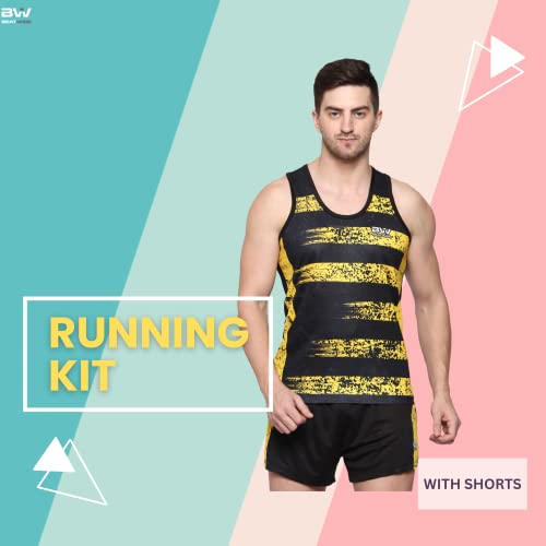 Image of Men's 100% Polyester Sublimation Printed Athletic Running Vest | Lightweight Sports Costume for Gym, Jogging & Training