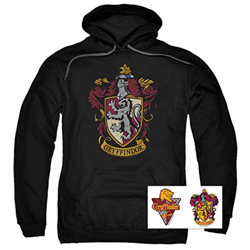 Popfunk Harry Potter Gryffindor Logo Pull-Over Hoodie Sweatshirt & Stickers (Medium) #TOP1
