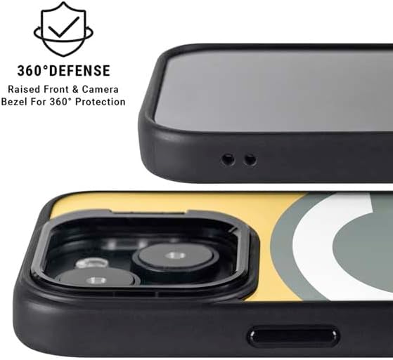 Skinit Kickstand Phone Case Compatible with iPhone 16 - Officially Licensed NFL Green Bay Packers Large Logo Design