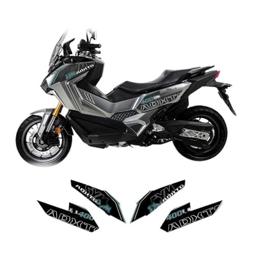 Autocollant SYM ADXTG400 stop rayures réservoir moto