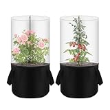 Kleines Gewächshaus | Frostschutz Für Mini-Pflanzentöpfe | Kälteschutz für Blumentöpfe,Für...