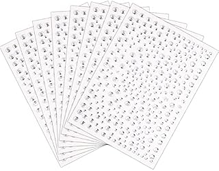 2600 Pcs 8 Sheets Self-Adhesive Face Gems, Bling Clear Makeup Gems Rhinestone Stickers Acrylic Crystal Stick on Gems Stickers for Children Girls Kids Clothes Face Eyes Jewels Craft(4 Sizes)