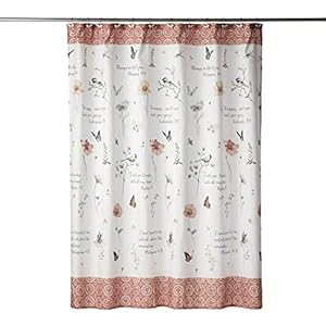 SKL Home Faithful Flowers Shower Curtain, Multi