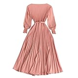 Robe Mi-Longue Tendance: Confectionnée dans un tissu léger et confortable, cette robe pour femme vous enveloppe d'un toucher doux et soyeux. Idéale pour les journées actives, sa matière respirante vous garde à l'aise du matin au soir