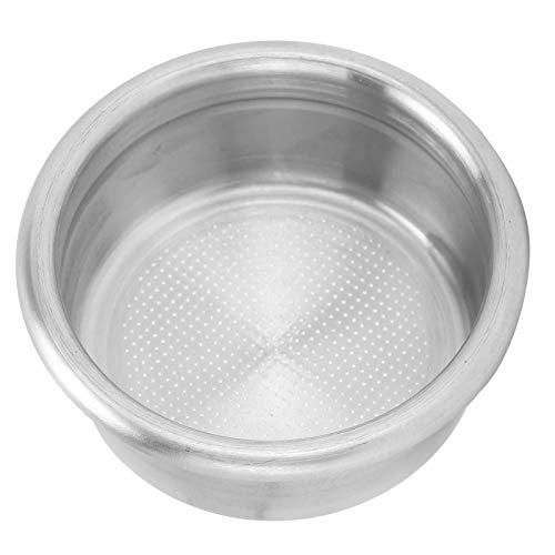 Filtro de Café de Acero Inoxidable 58mm - Cesta Reutilizable de Doble Taza, Soporte de Filtrado, Malla y Accesorios para Máquinas de Café