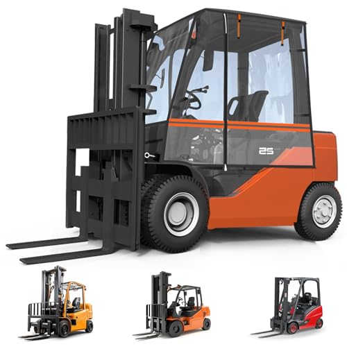 Forklift Cover for Rain,57"L x 47"W x 52"H,EVA Transparent&600D Oxford Coated Silver Cloth,Forklift Capacity Up to 6000 Lbs,Sun Rain Snow UV with Zipper Door Windproof Buckle Organizer Bag