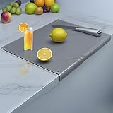 Tempered Glass Cutting Board for kitchen with...
