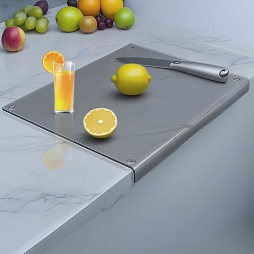 Tempered Glass Cutting Board for kitchen with...