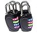 ZEILINGERY 4 Digit Combination Padlocks Combination Lock, Suitable for School、Home、Office、Storage Lockers、Gym Lockers、Drawers、Cabinets、Toolboxes、Luggage Suitcase Baggage Locks