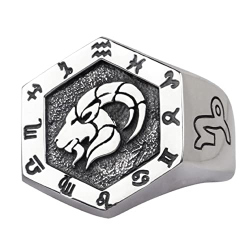 Anillo Capricornio en plata