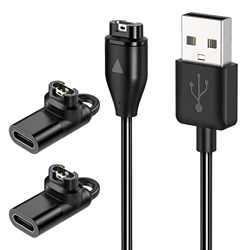 2 Adaptateurs Type-C Pour Montre Garmin FirSea - Compatible Fenix 7/6, Forerunner Et Autres Modèles