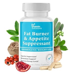 Fat Burner for Women & Men – Appetite Suppressant for Weight Loss – Pills w/Metabolism Booster Thermogenic Weight Loss Supplement – Chromium, Caffeine & Green Tea – 30 Capsules