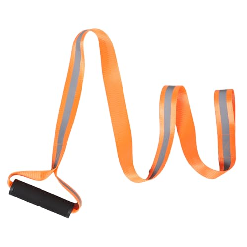 Healvian Correa Reflectante para Tirar de Ciervos 150 Cm de Nylon 1000d Resistente Naranja para Caza al Aire Libre Arnés de Arrastre para Equipo de Caza y Manejo del Juego