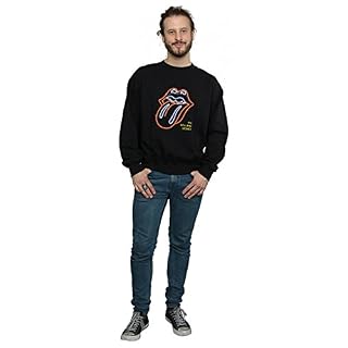 Absolute Cult Rolling Stones Homme Neon Tongue Sweat-Shirt - Les Beatles, Paul McCartney, John Lennon, RIngo Starr, George Harrison Absolute Cult Rolling Stones Homme Neon Tongue Sweat-Shirt – Image 5