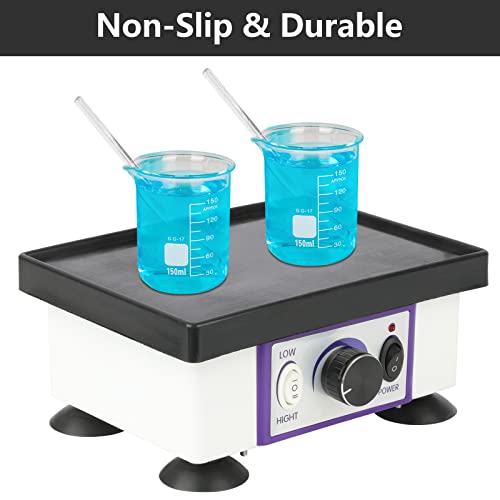 Gelttulu Lab Vibrator 8"X6" Oscillator Square Shaker Plaster Vibrator Plate Dental Equipment Machine For Mixing 110V 120W #TOP1