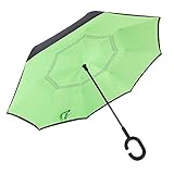 Paño doble para paraguas, efecto de hojas de loto impermeable.