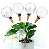 2.Alta Qualità--Annaffiatoio automatico realizzato in plastica trasparente di alta qualità e con testina in ceramica traspirante,sistema irrigazione automatica irrigazione a goccia irrigazione automatica,Evitare l'eccessiva irrigazione,ottimi accessori piante.