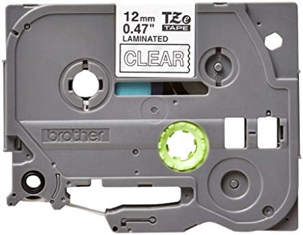 Brother TZe-135 Labelling Tape Cassette, White on Clear, 12 mm (W) x 8M (L), Laminated, Brother Genuine Supplies