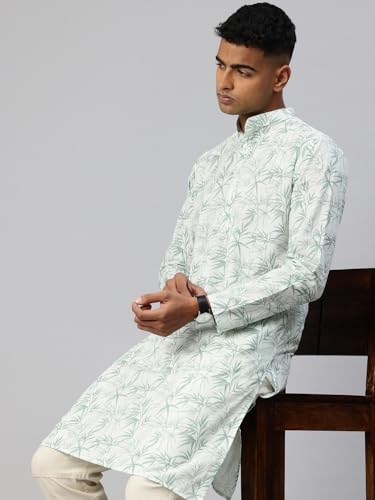 Image of Majestic Man Men's Cotton Regular Fit Casual Kurta