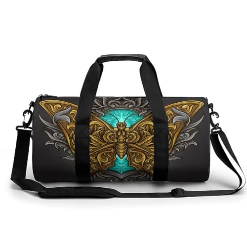 Sac de sport gym Papillon Doré idéal pour le week-end et camping