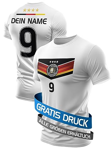 DE FANSHOP Kinder Personalisiertes Deutschland Trikot Fußball Shirt D7