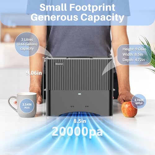 Image of Touchless Vacuum Automatic Dustpan, 20Kpa Suction, Compact Baggless Design