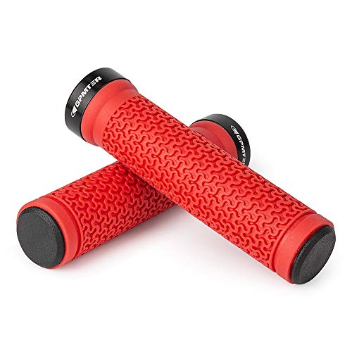 image for GPMTER Bike Handlebar Grips, Single Lock-on Bicycle Grips Handle Bar E