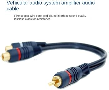 Amazon | XbeLO RCA ケーブル 分岐 1RCAオス-2RCAメス 20cm Y型 RCA