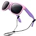 RIVBOS RBK023 Rubber Flexible Kids Polarized Sunglasses Glasses Age 3-10 (Pink)