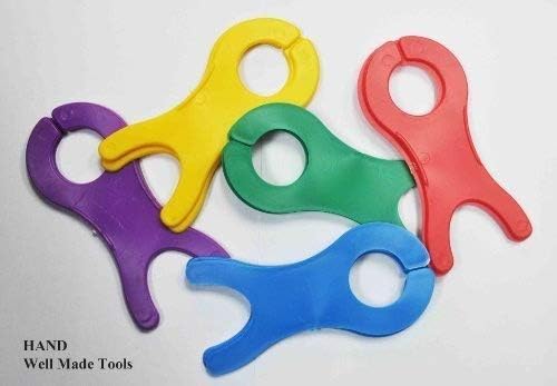 Fish Thread Winders, 5 Pcs, Assorted Colour, 4.2x1.9"