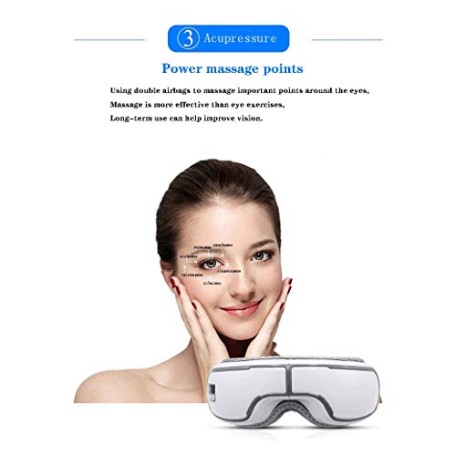 Masseur oculaire chauffant sans fil avec compression et vibration - 6