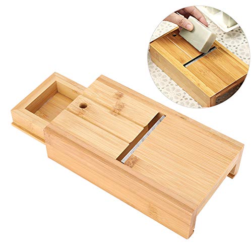 Yuecoom Soap Cutter,Wood Soap Beveler with Drawers,Easy to Collect Soap Residue and Use,for Repairing soap Surface, soap Edge(7.7x4.3x2 inch)