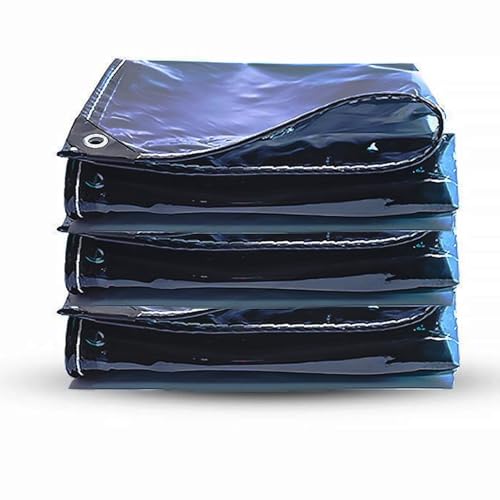 Lona de PVC 400g/m² impermeable negra translúcida de 1x1 m para proteger muebles 2