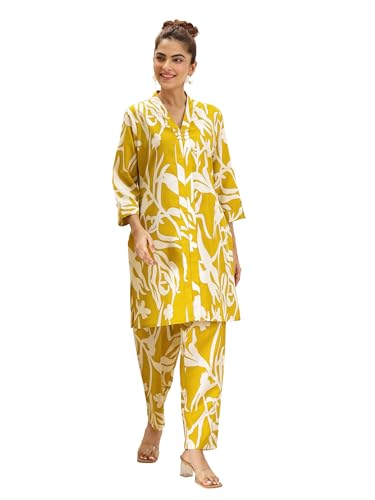 Image of Libas Printed Cotton Blend Co-ord Set