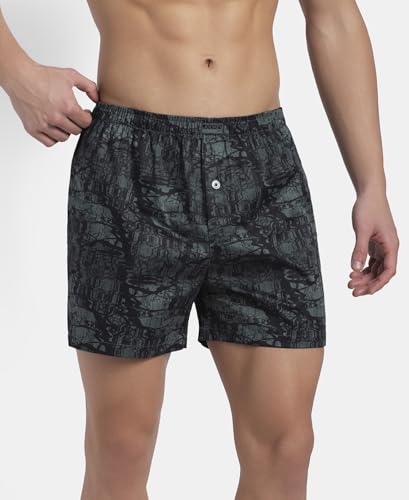 Image of Jockey 8222 Men Super Combed Mercerized Cotton Woven Checkered Inner Boxers with Ultrasoft and Durable Inner Waistband (Pack of 2, Colors & Prints May Vary)