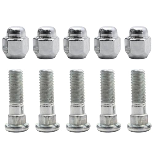 WANTONE RACING 5PCS M12-1.25 Wheel Stud Bolts 610-566 & Lug Nuts Compatible with Subaru Legacy, XV Crosstrek BRZ, Ascent Impreza, B9, Tribeca Forester WRX STI Outback Models