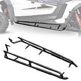 POKIAUTO Nerf Bars for RZR XP 4 1000 2024+, Heavy Duty Steel Black Rock Sliders Tree Kickers Side Bumper Step for Polaris RZR 1000 XP4 2024-2026 4-Seat Accessories, Replace OEM#2884512-458