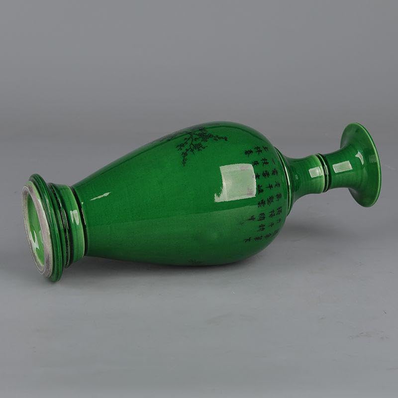 竜紋花口長頸瓶 装飾品 花瓶 景徳鎮 陶磁器 工芸品