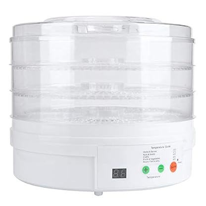 Haushalts-Lebensmitteltrockner, Langlebiges ABS, Intelligenter 3-lagiger Elektrischer Lebensmittel-Dörrautomat, Sicher, Gesundes Obst, Gemüse, Trockner Für Fleisch Und Rindfleisch(EU 220V) – Bild 7