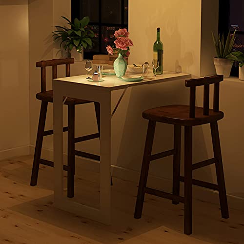 Manque de place ? Table pliante murale blanche 74x45 cm pour optimiser votre espace - 7
