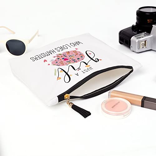 Hamster gifts for hamster lovers, hamster stuff merch decor, hamster gifts for women women, christmas birthday for hamster lover owners, breeder, hamster makeup bag? Just a women who loves hamsters 4 Hamster gifts for hamster lovers, hamster stuff merch decor, hamster gifts for women women, christmas birthday for hamster lover owners, breeder, hamster makeup bag? Just a women who loves hamsters - image 5