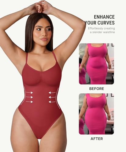 Image of FeelinGirl Shapewear Bodysuit for Women Tummy Control Body Shaper Going Out