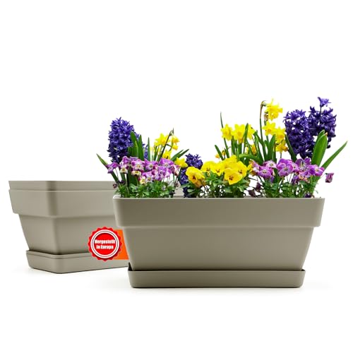BigDean 3 Stück Balkonkasten Blumenkasten Balkon 40 cm lang aus...