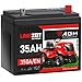 Produktbild Langzeit Rasentraktor Batterie 12V 35Ah AGM U1R Aufsitzmäher Rasenmäher Plus Pol Rechts Starterbatterie statt 30Ah 32Ah 28Ah 26Ah