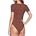 YANYU Many Strawberry Print Adult Romper Womens Short Sleeve Onesie Bodysuit Casual Comfort Fashion Outfit