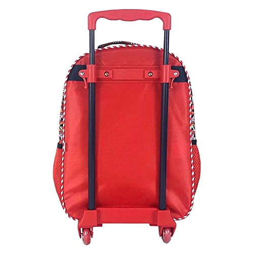 Kit Mochila De Rodinha Minnie R1 + Lancheira Xeryus Cor: Vermelho