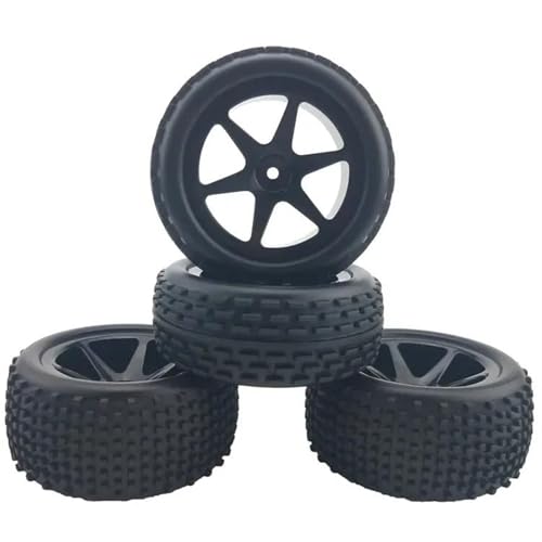 RC�^�C�� For WLtoys For 124018 124017 124016 1/10 1/12 1/14 RC �J�[ �J�[�A�b�v�O���[�h�p�[�c �A�N�Z�T���[�S���^�C�� �z�C�[���^�C��(Black,A)