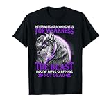 Never Mistake My Kindness for Weakness Wolf T-Shirt Small